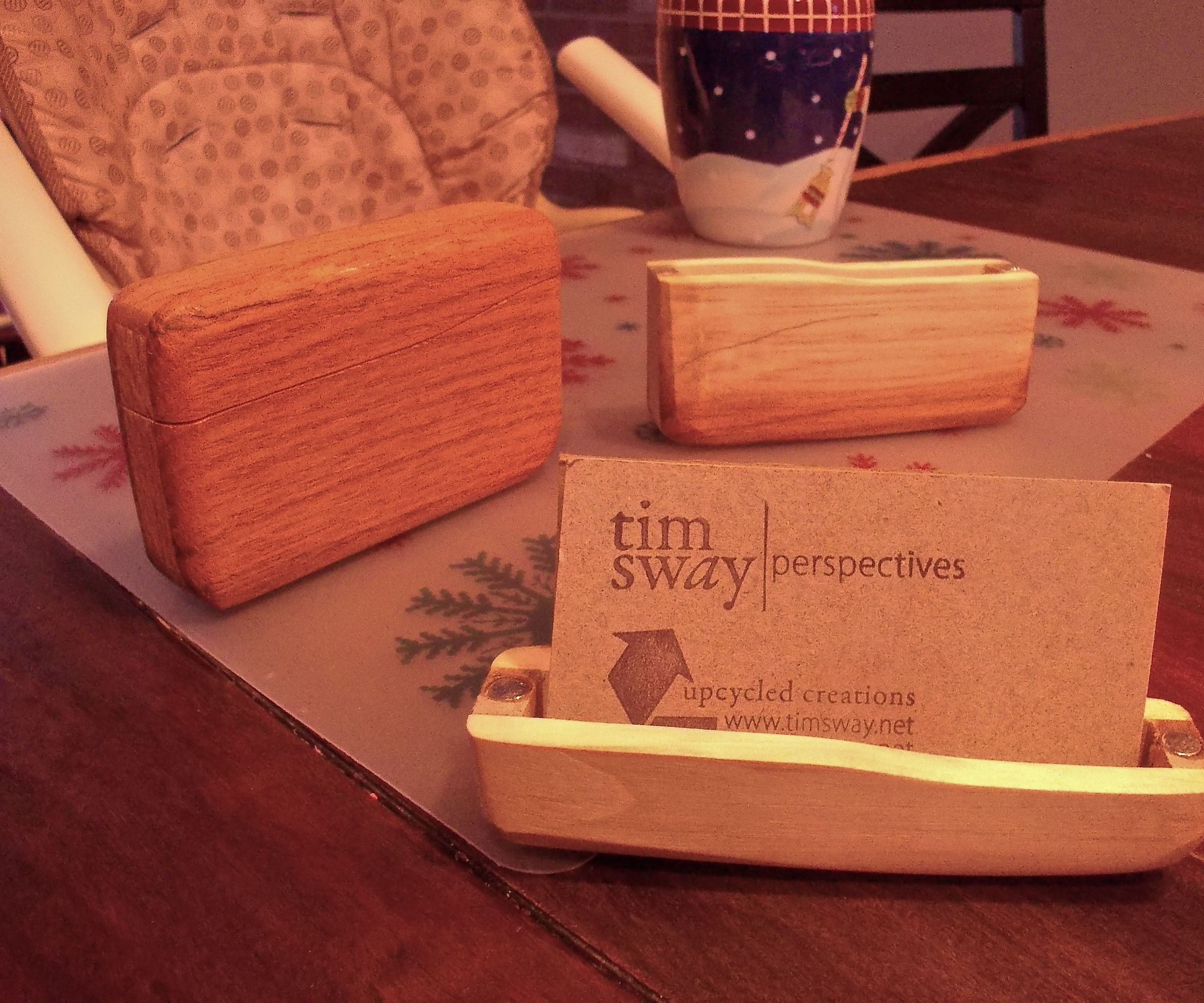 Pallet Wood Business Card Holders