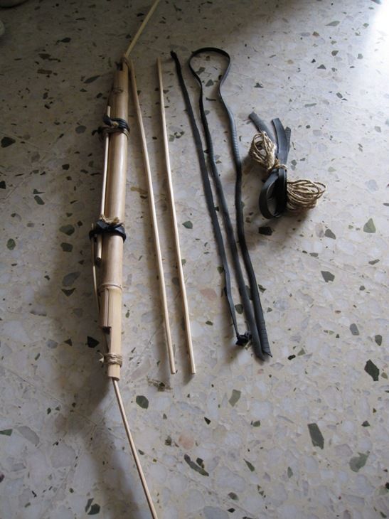 Bamboo Bow and Arrow