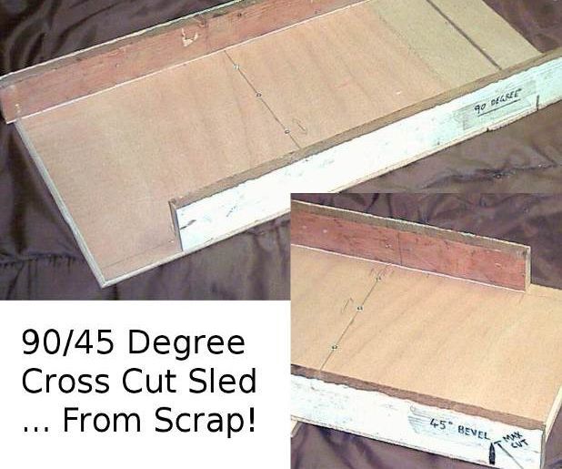 Dual Crosscut Sled From Scrap