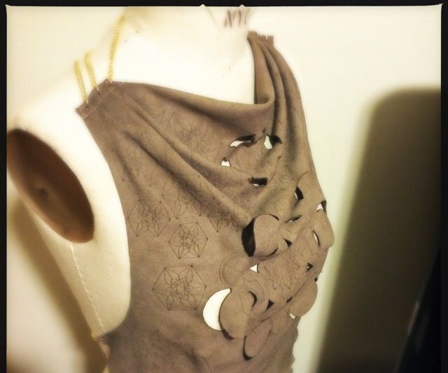 Designing and Laser Cutting a Simple Leather Top