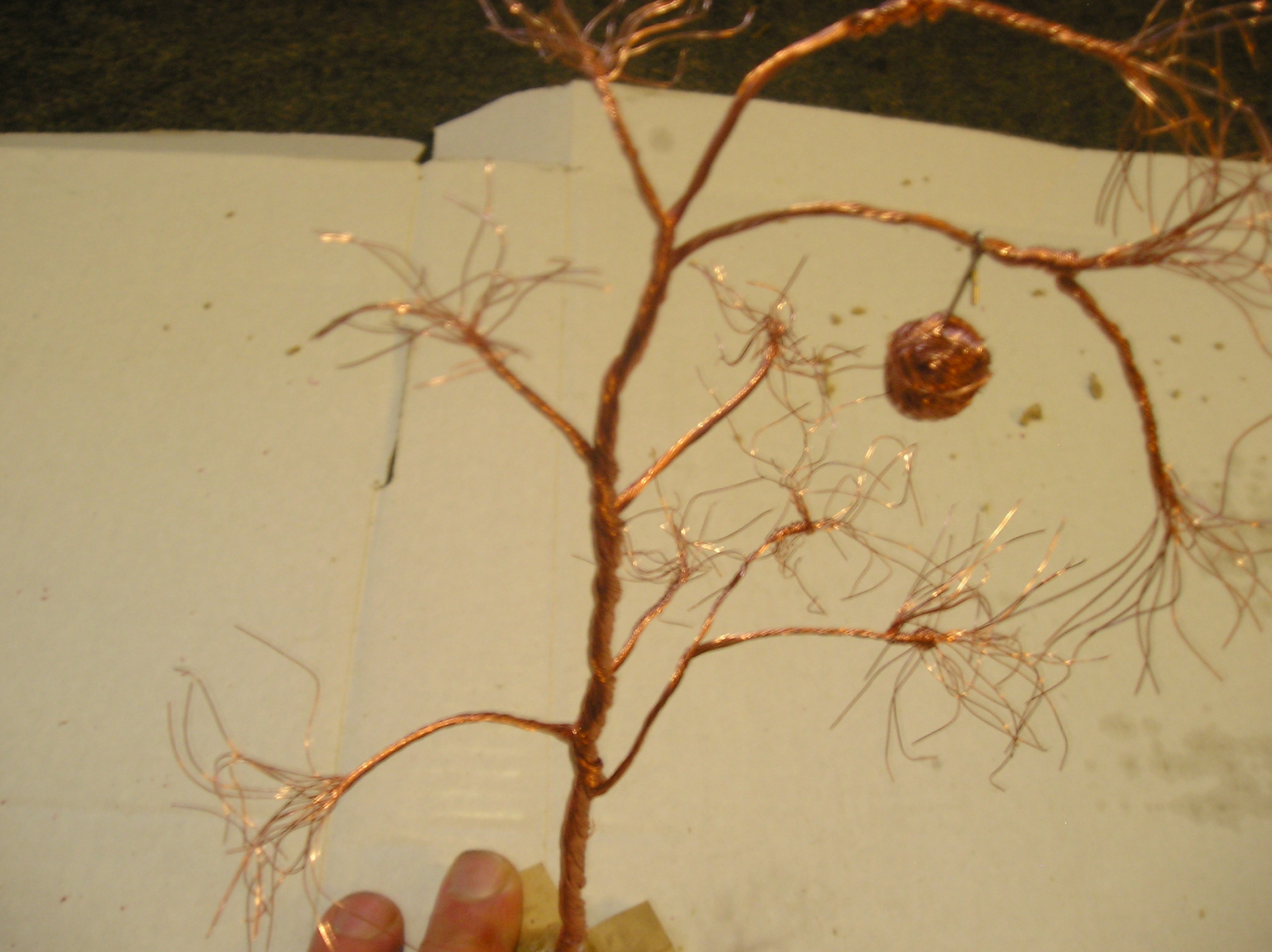 Charlie Brown Christmas Tree From Copper Wire