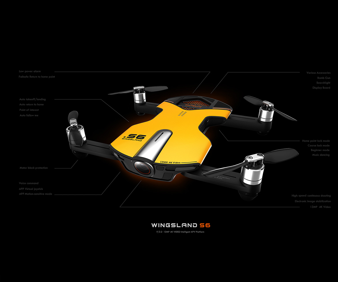 Wingsland S6 Pocket Drone