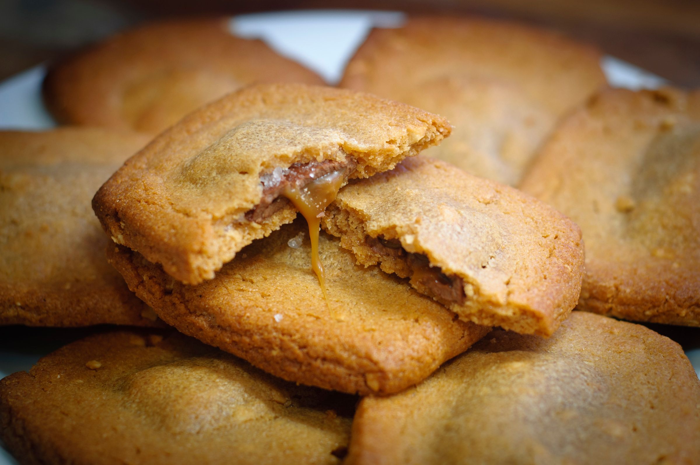 Easy Salted Caramel Peanut Butter Cookies