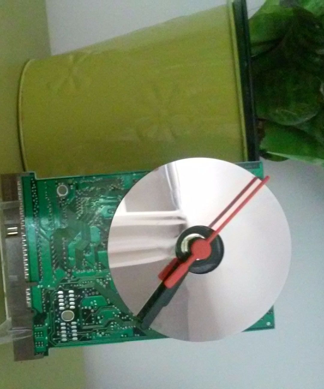 Cute Clock From Computer Stock