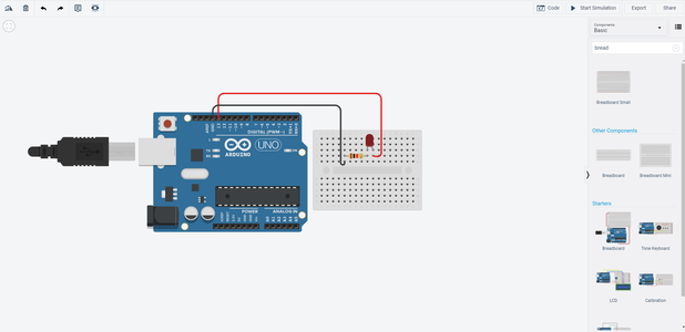 Blinking Led Using Arduino(TinkerCAD) : 5 Steps - Instructables
