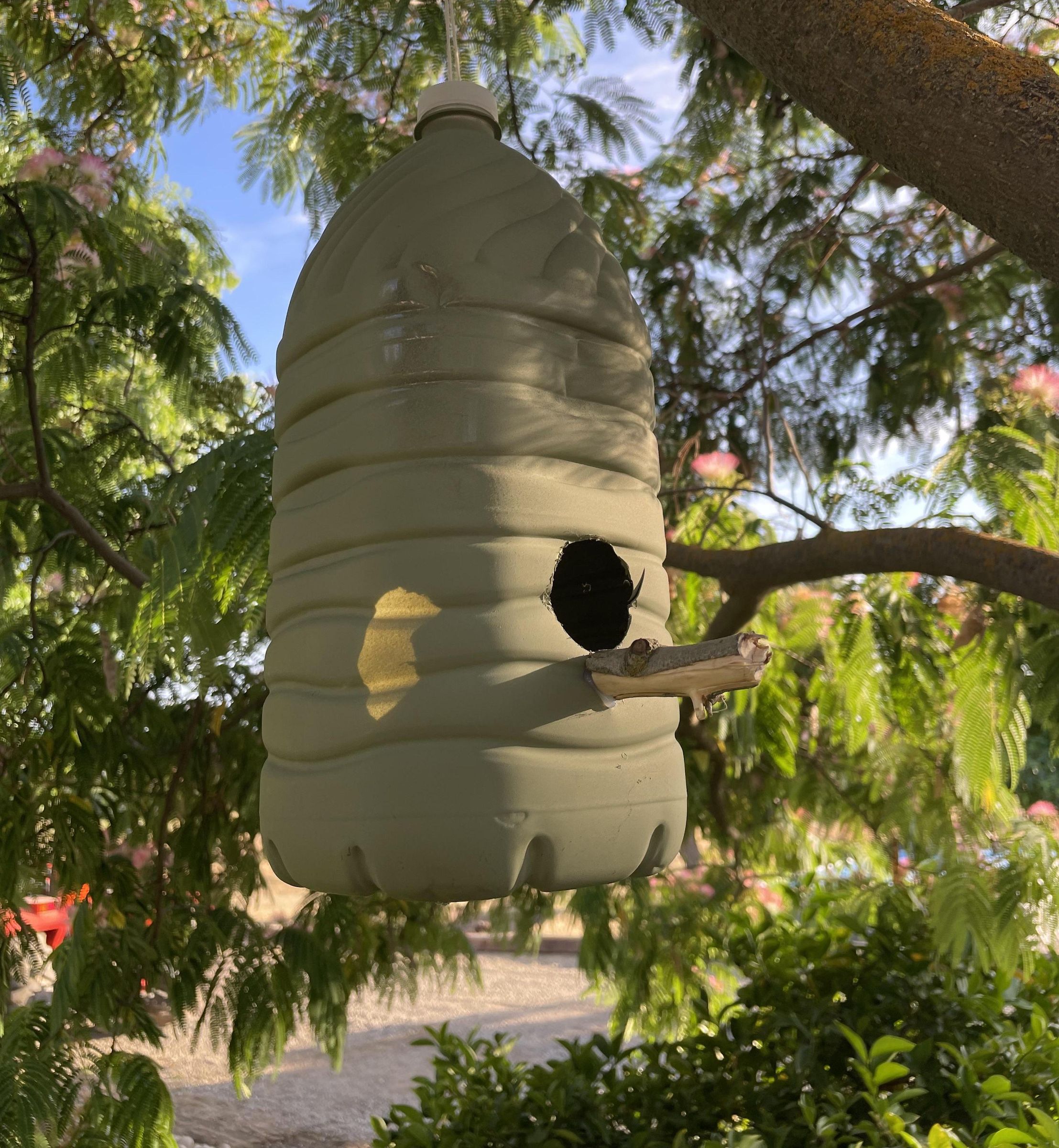 Recycled Bottle Bird House