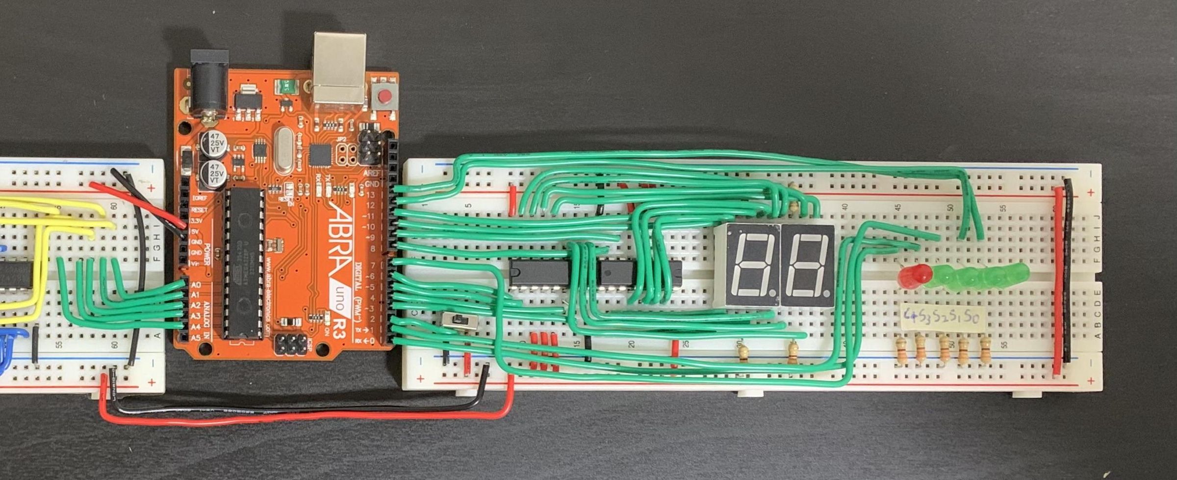 4 Bit Adder With Selectable Output Type (decimal/base 10, Binary/base 2)