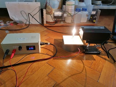 First Test With a Halogen Lamp