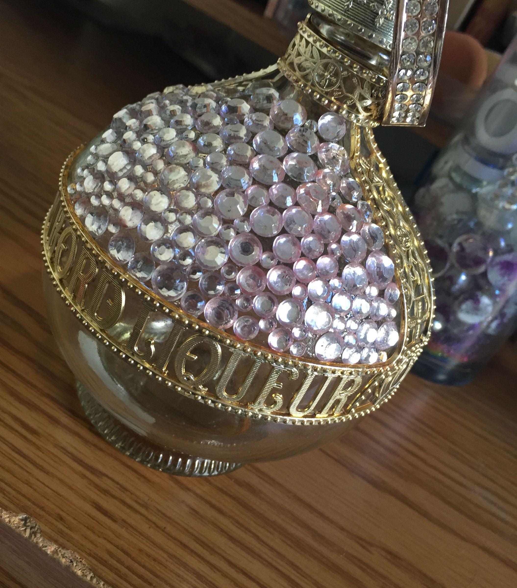 Recycled Liquor Bottle (room Decor)