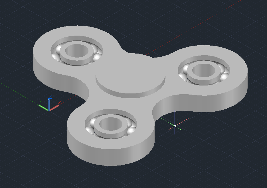 Print in Place Fidget Spinner VERSION 2!