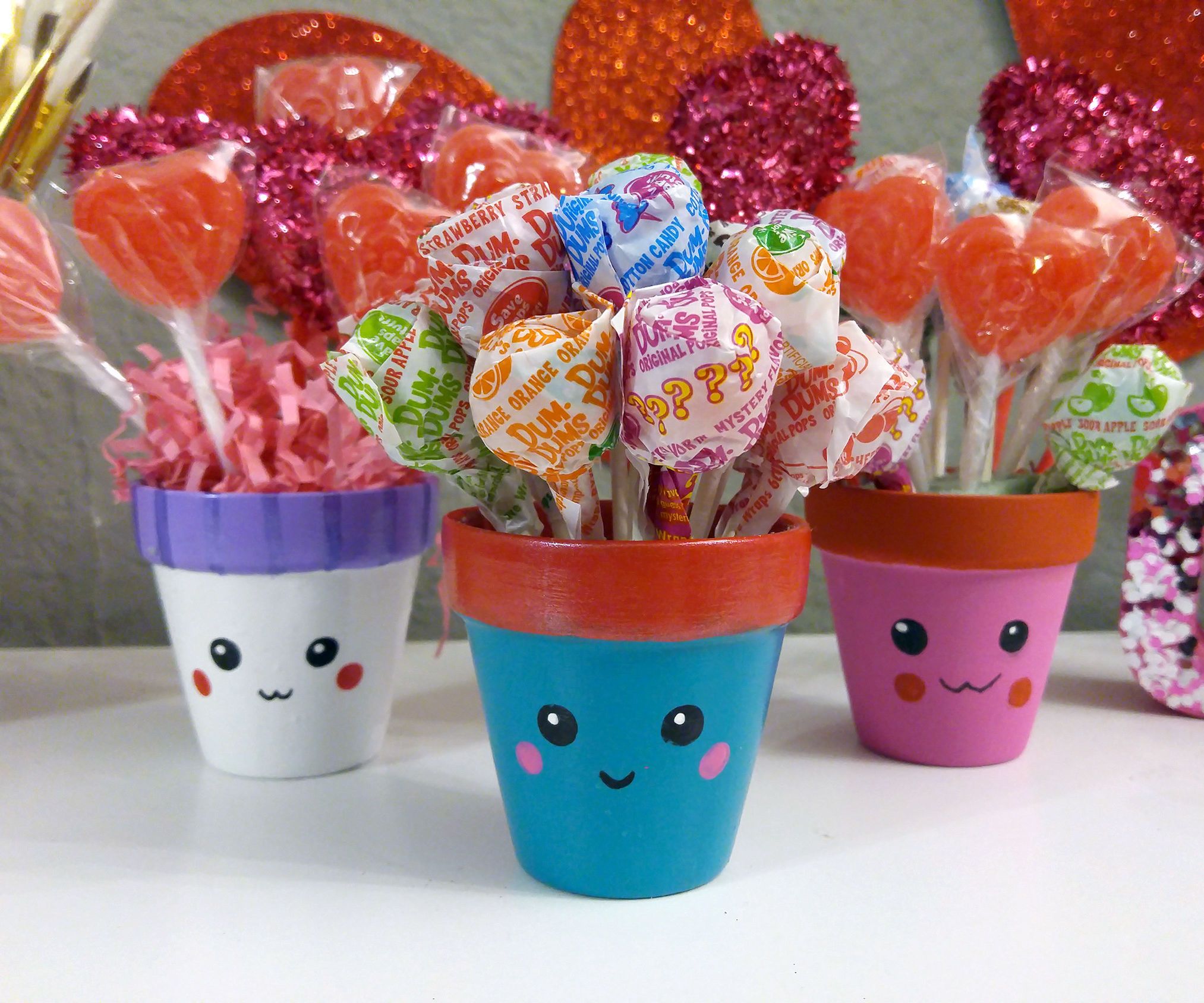 DIY Cute Flower Pots | Valentine's Gift Idea