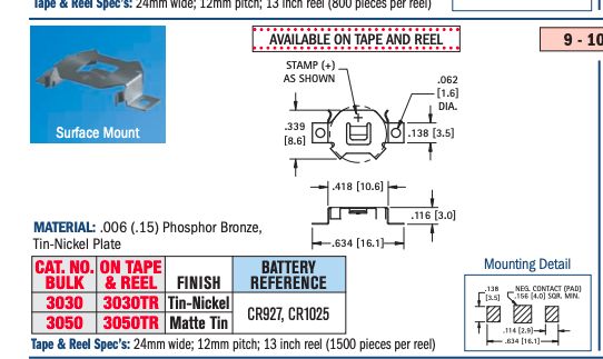 Choosing the Battery Holder
