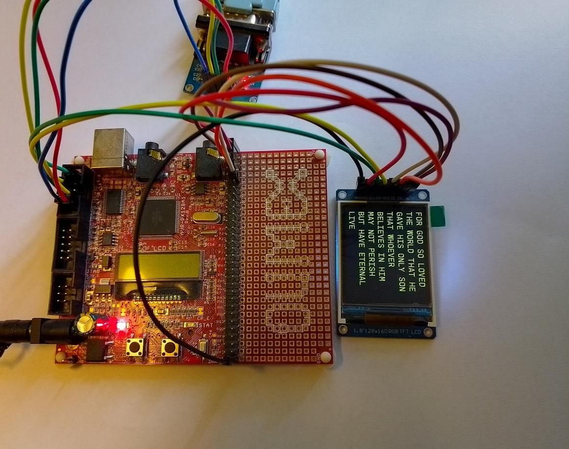 ATxmega128A1 Driving TFT Display ST7735