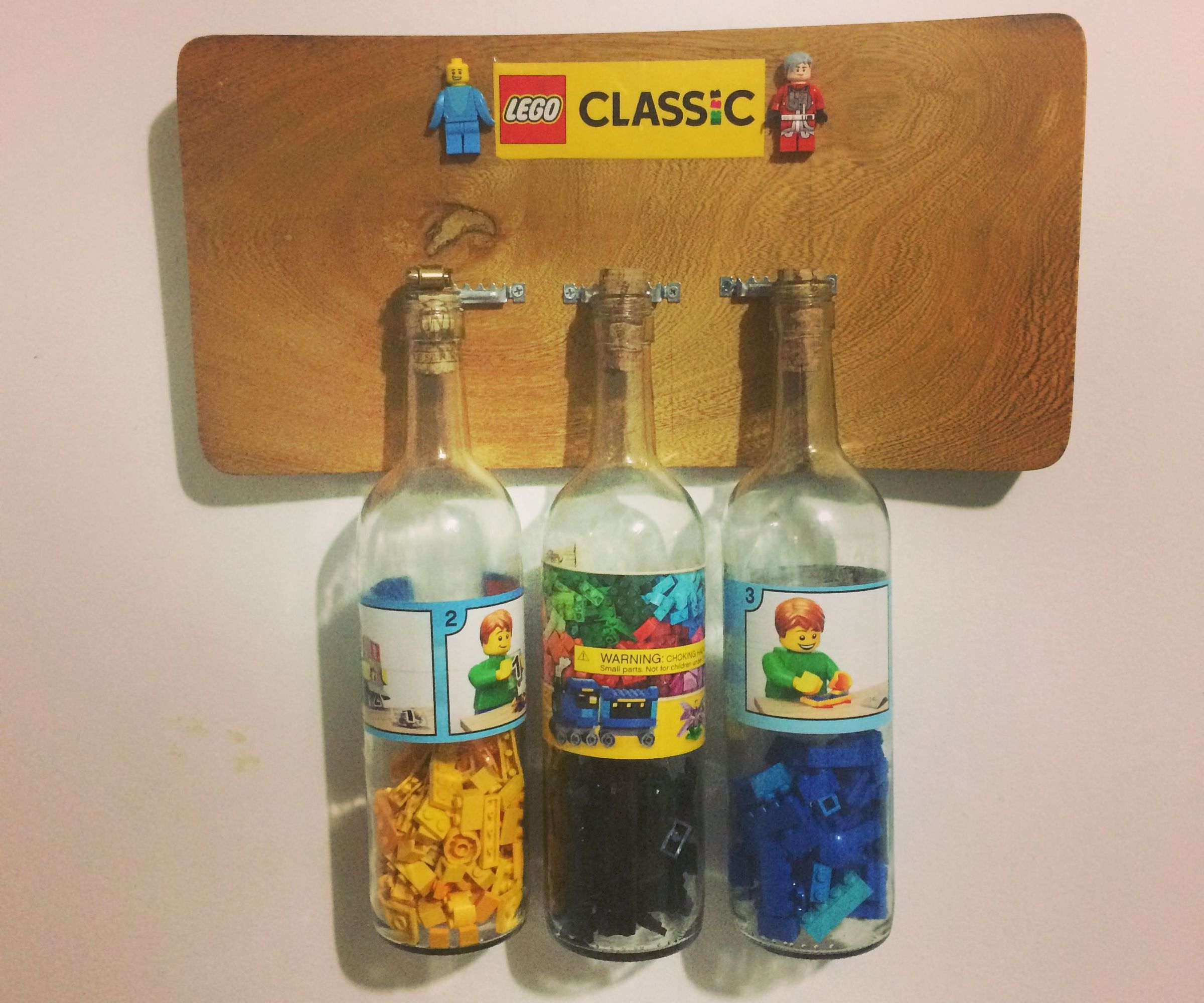 Botellas De LEGOs Vino Colgante. 