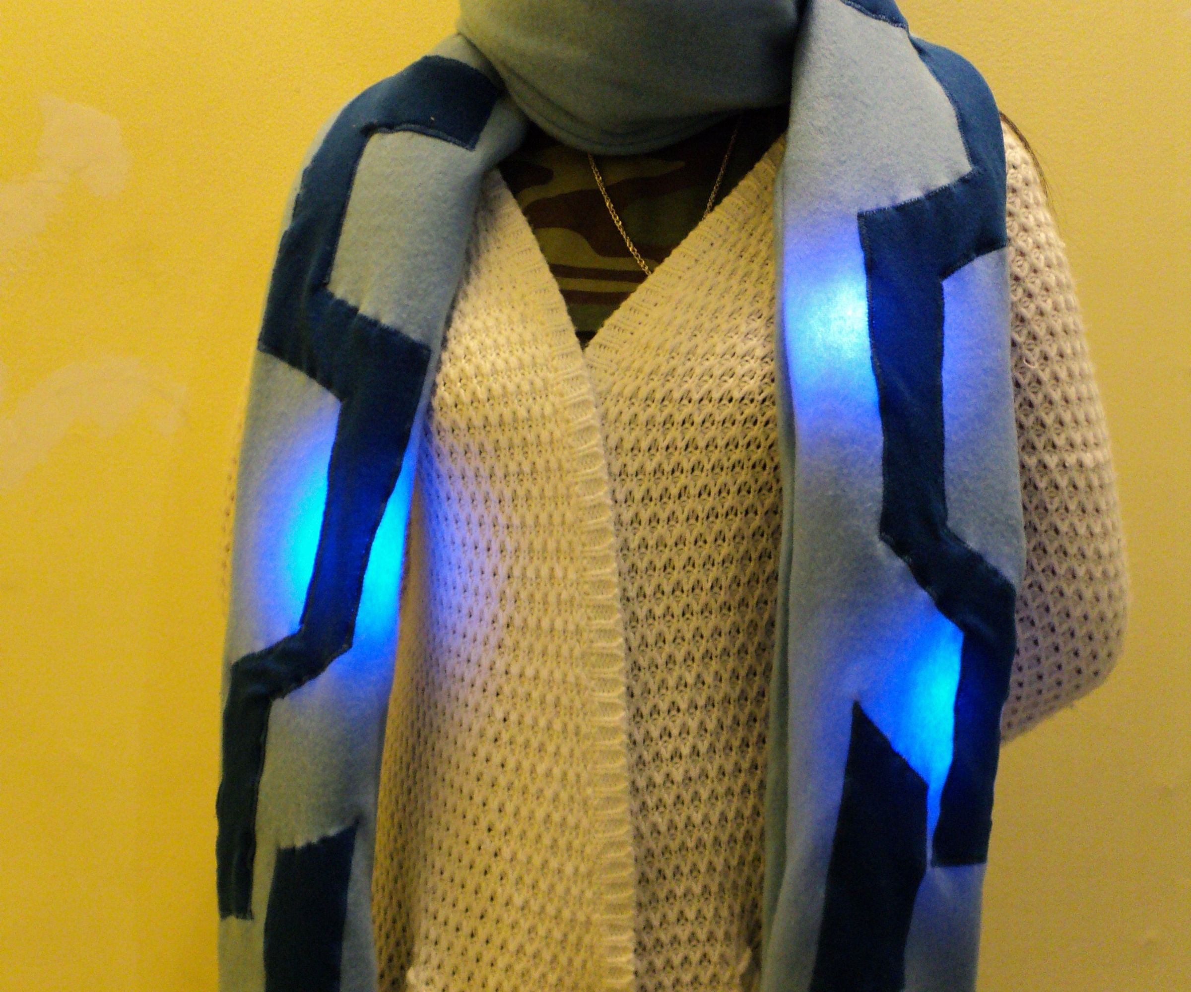 Halo Cortana Neopixel LED Scarf