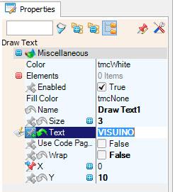 In Visuino Add Components