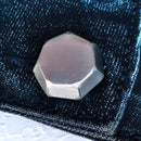 Button Using Hot Glue and Soda Can