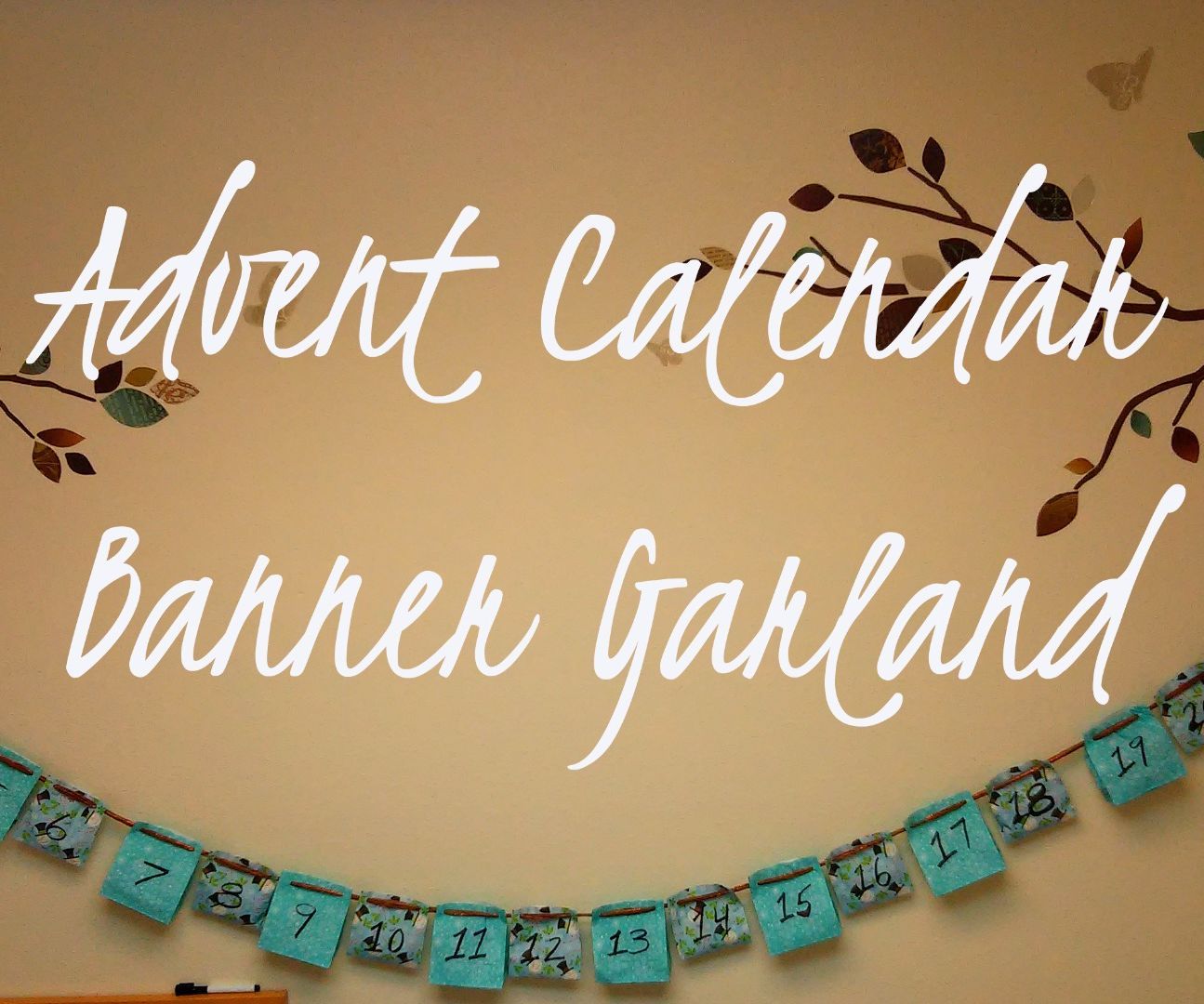 Advent Calendar Banner Garland