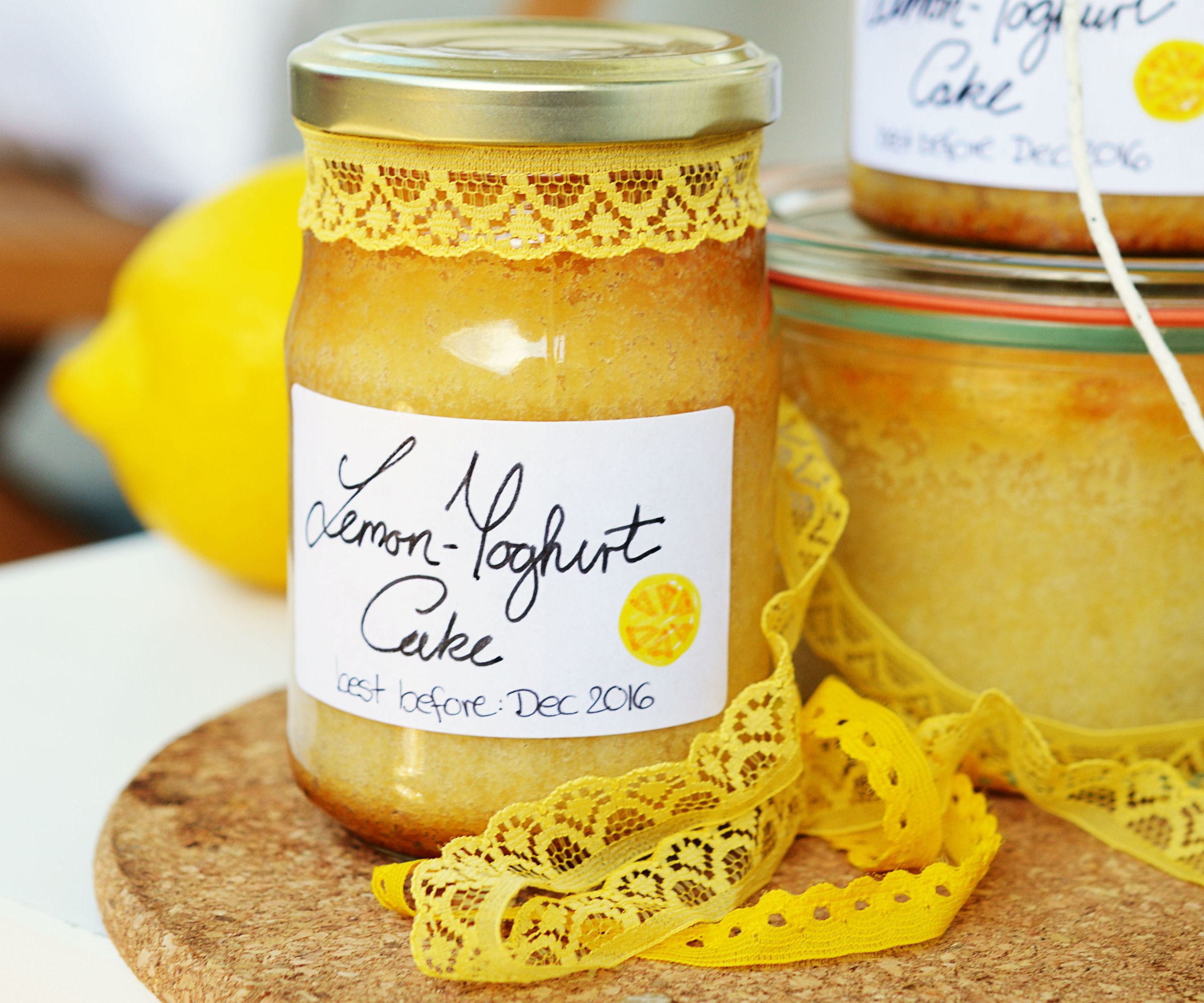 Lemon-Yoghurt Cake in a Jar 