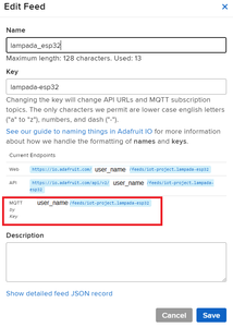 Adafruit Settings