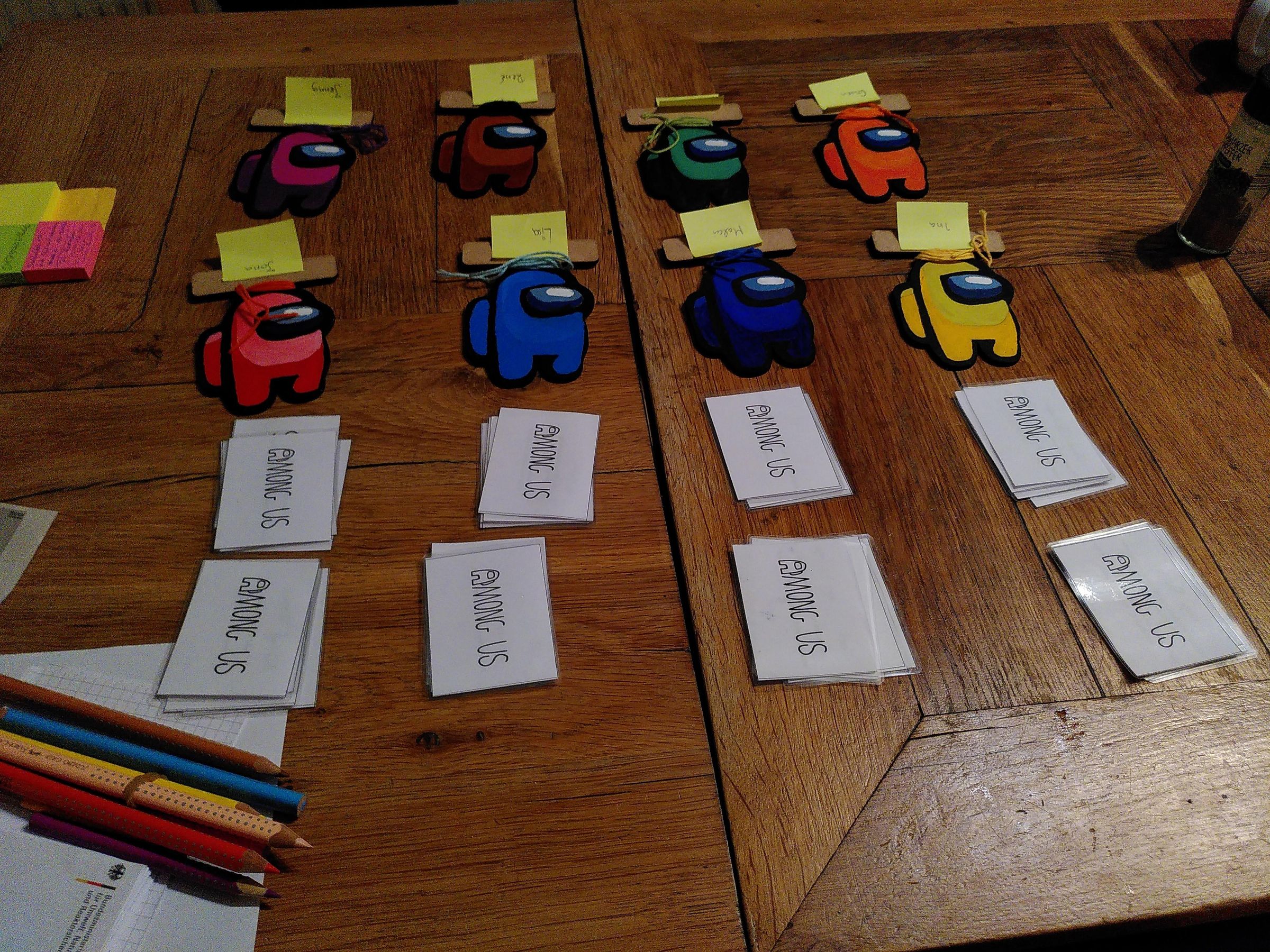 Real Life Among Us Game Set 5 Steps (with Pictures) Instructables