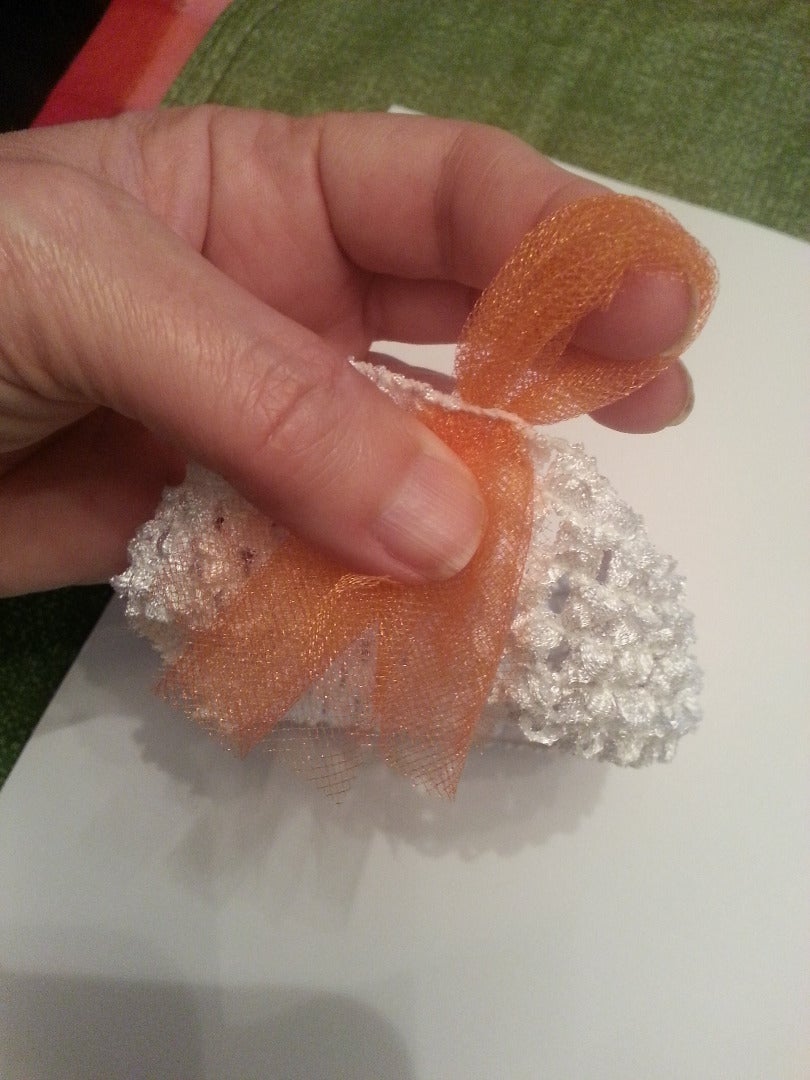 Adding the Strips of Tulle