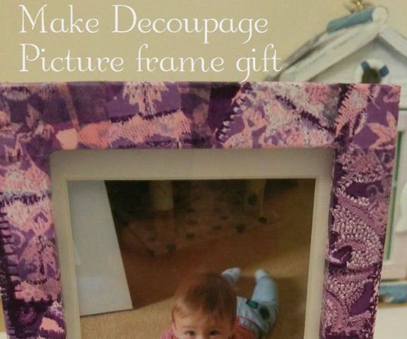 Make a Decoupage Picture Frame Gift