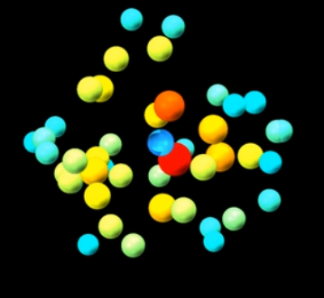 Video of Data Visualization of 50 Stars Rotating and 24,000 Stars 3D Stellar Density Isosurface