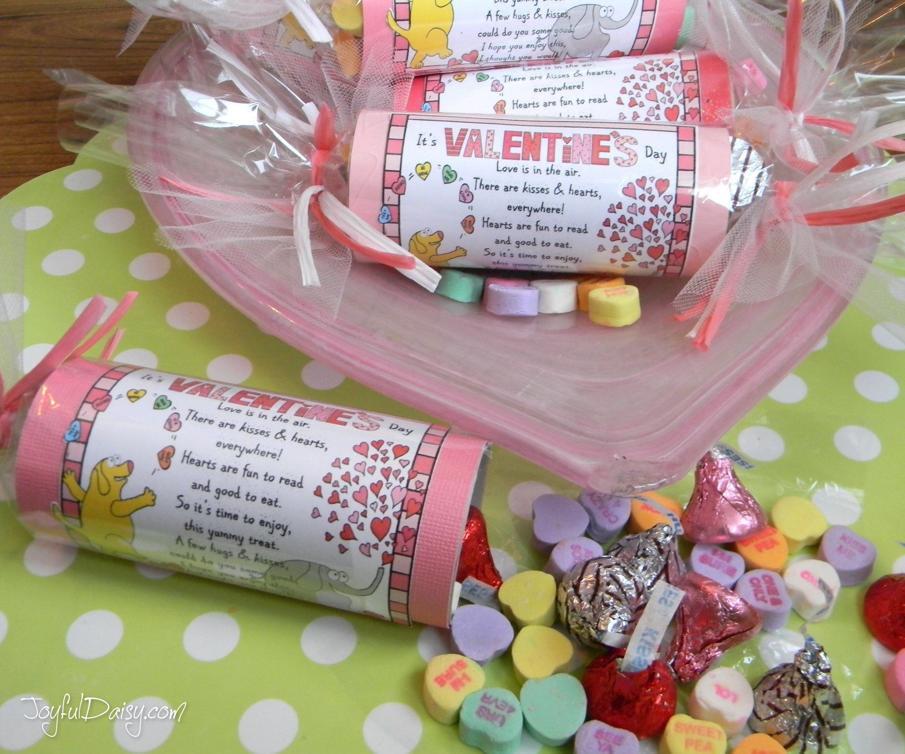 VALENTINE TREAT TUBES & SNACK POEM