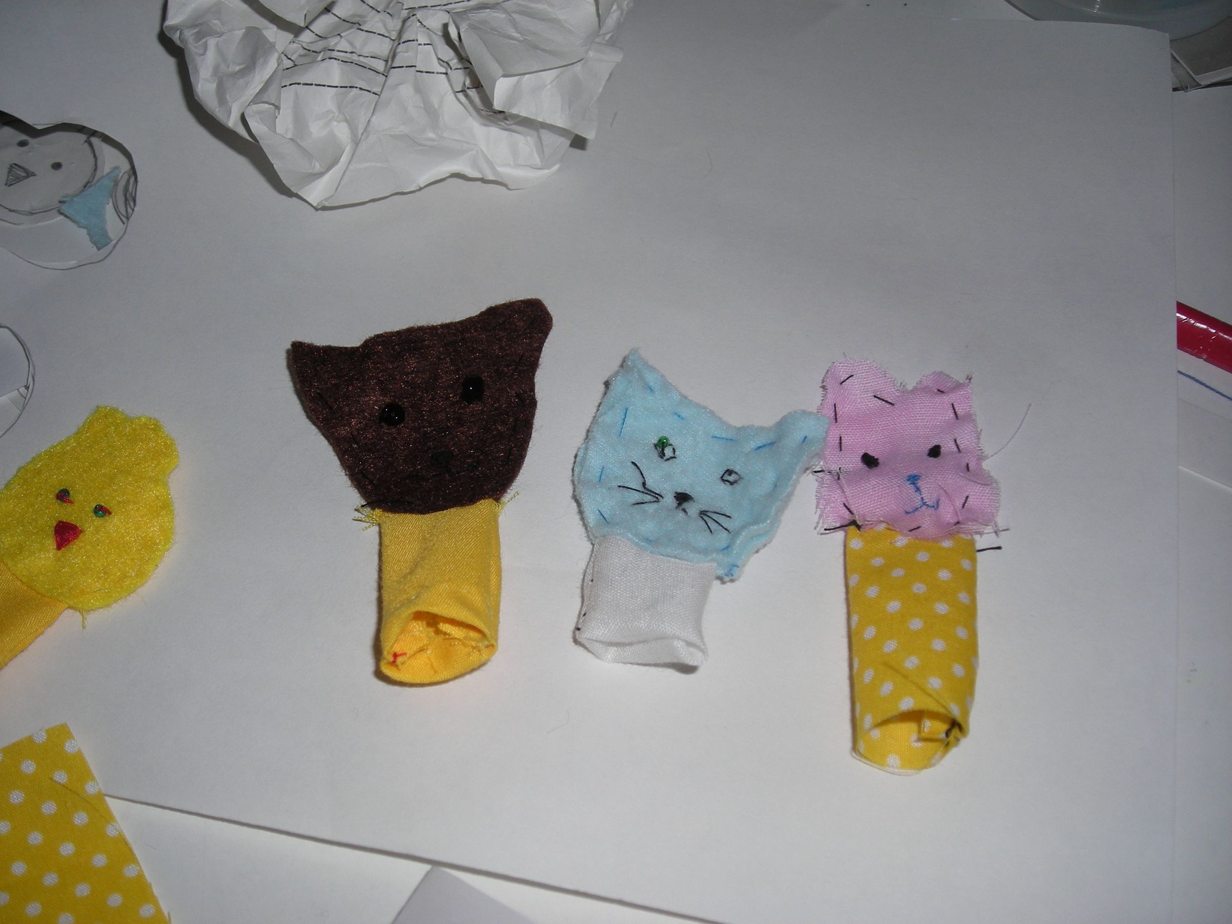 Handsewn Finger Puppets