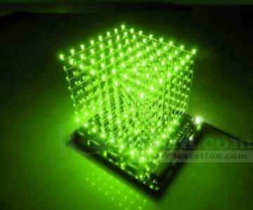 DIY. 3D Led Cube 8x8x8 3mm