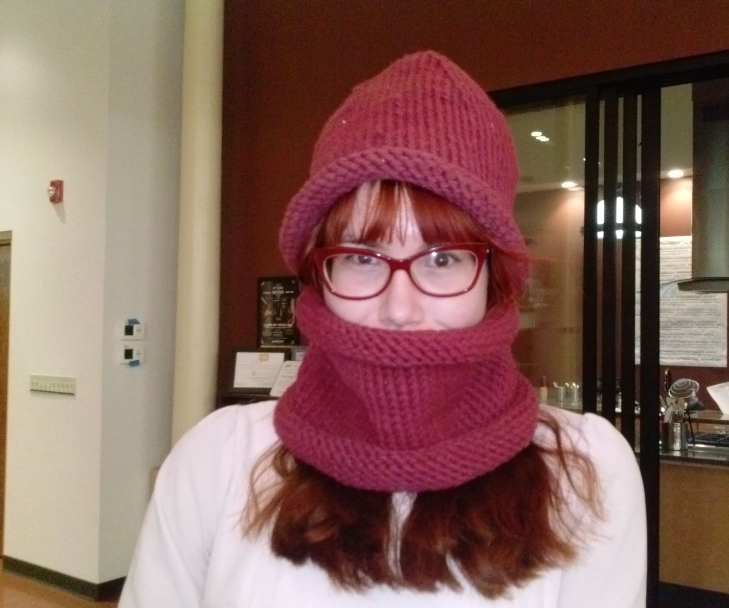 Triple Fast Knit Hat and Cowl Set
