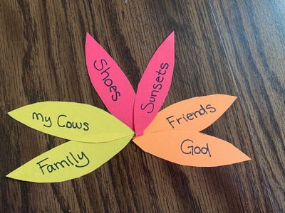 Cut Out Turkey Feathers