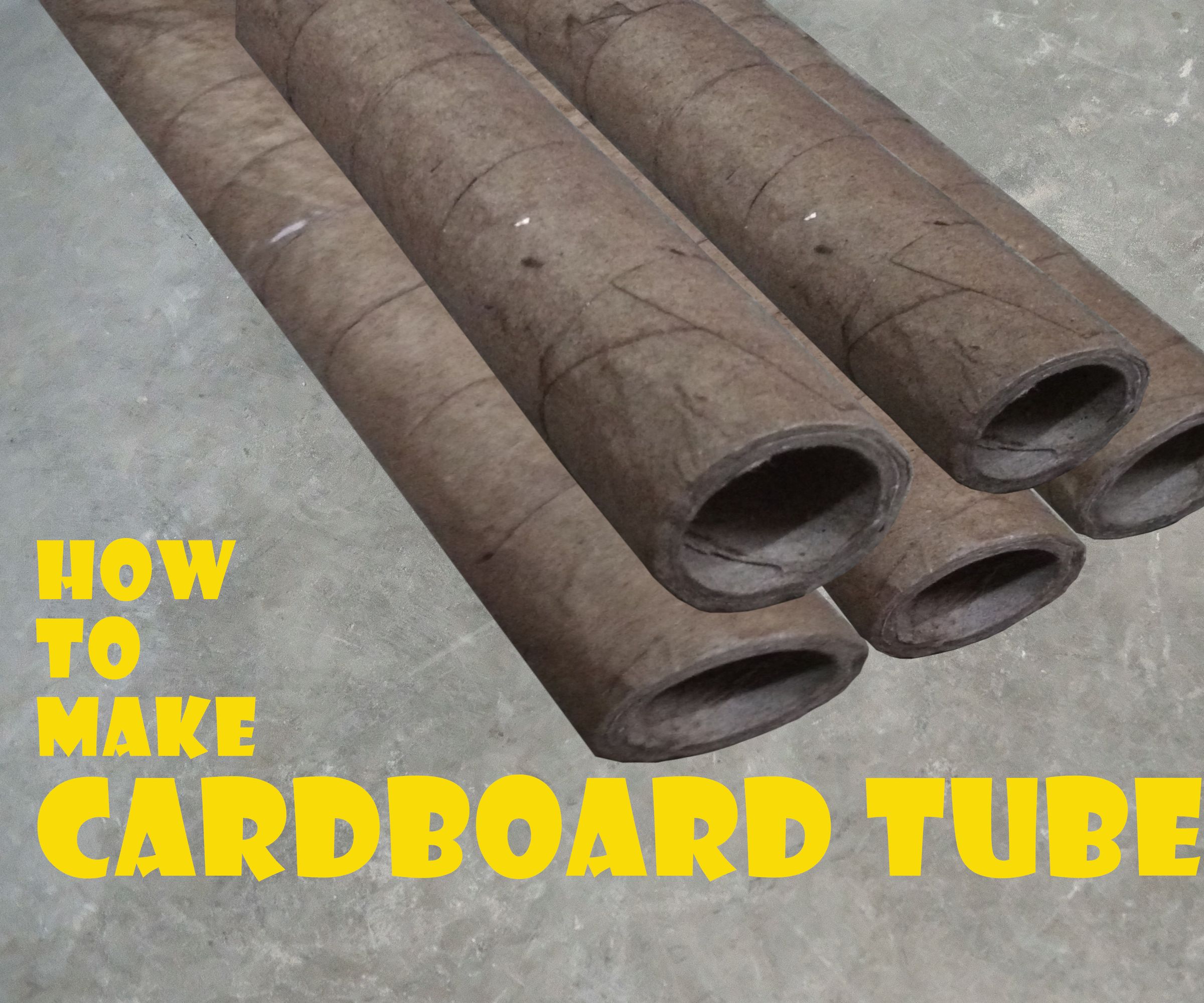 How to Make CARDBOARD TUBES