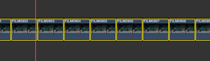 Select the Images As They Are Inserted Into the Timeline