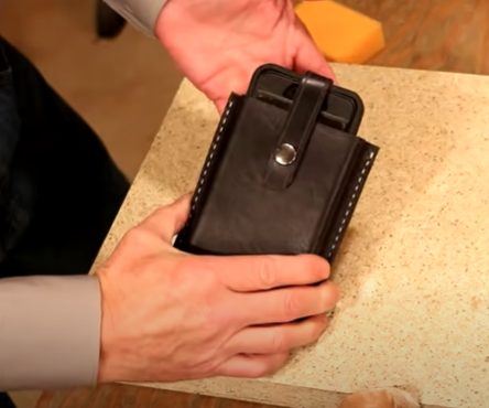 Wet Formed Leather Cell Phone Case