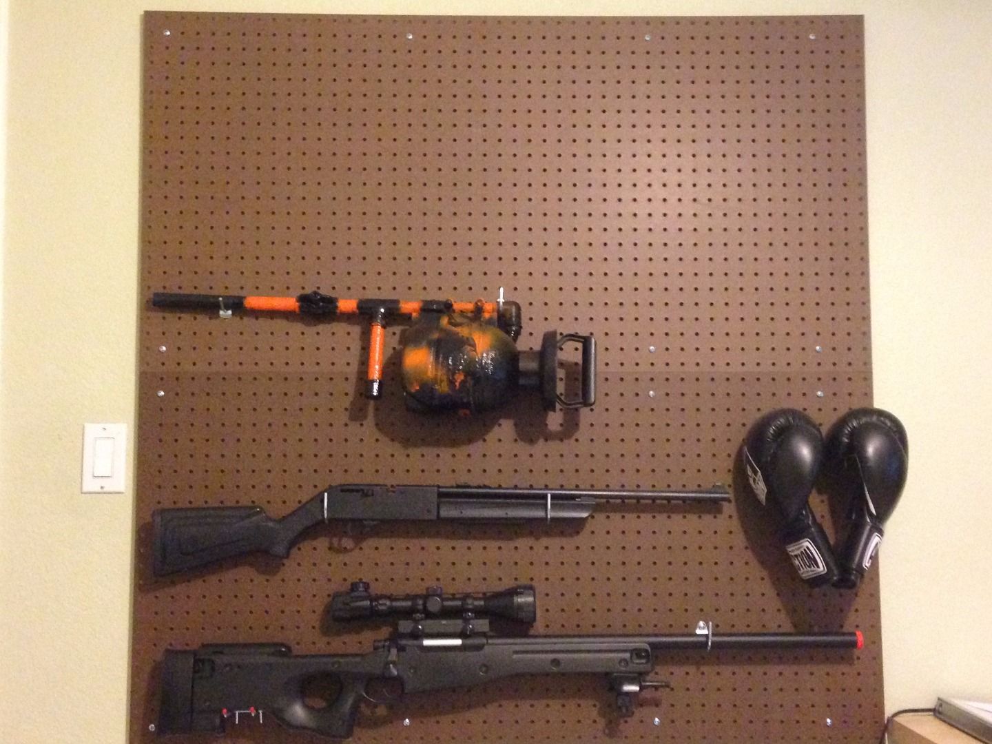 Pegboard Gun Wall Instructables
