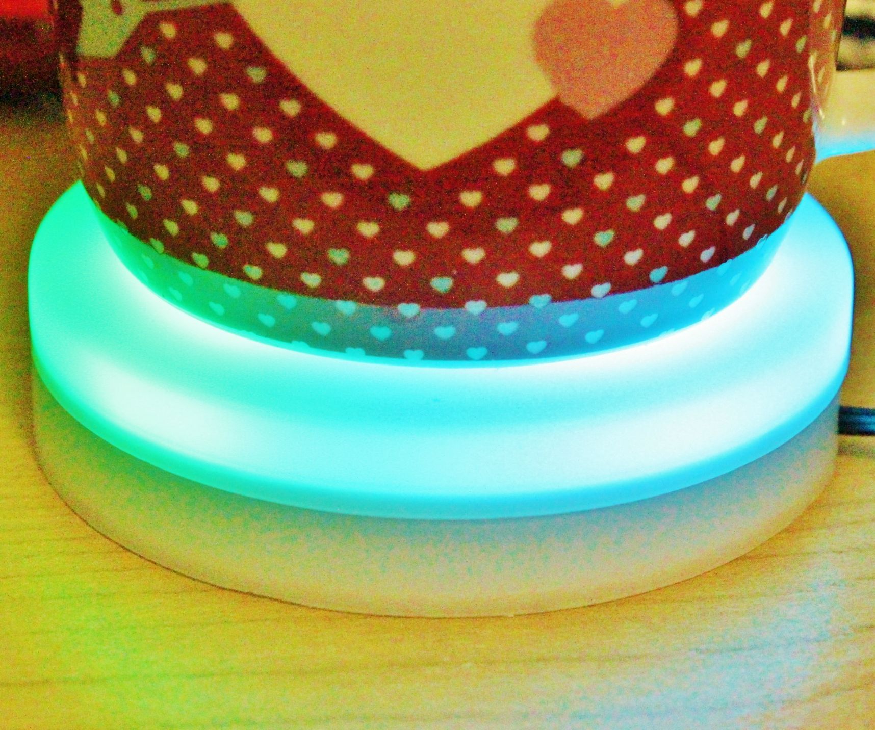 Wifi CONTROLLED COFFEE COASTER With COLOR CHANGING TEMPERATURE INDICATOR LED