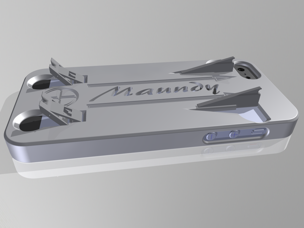 Rubber Blaster 3D Printable IPhone 5 Case