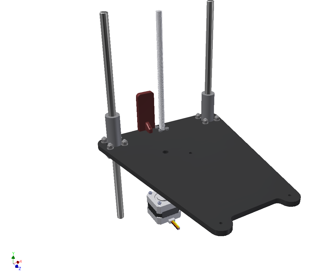 Makerbot Replicator 2 Aluminum Z-Axis Stage Upgrade