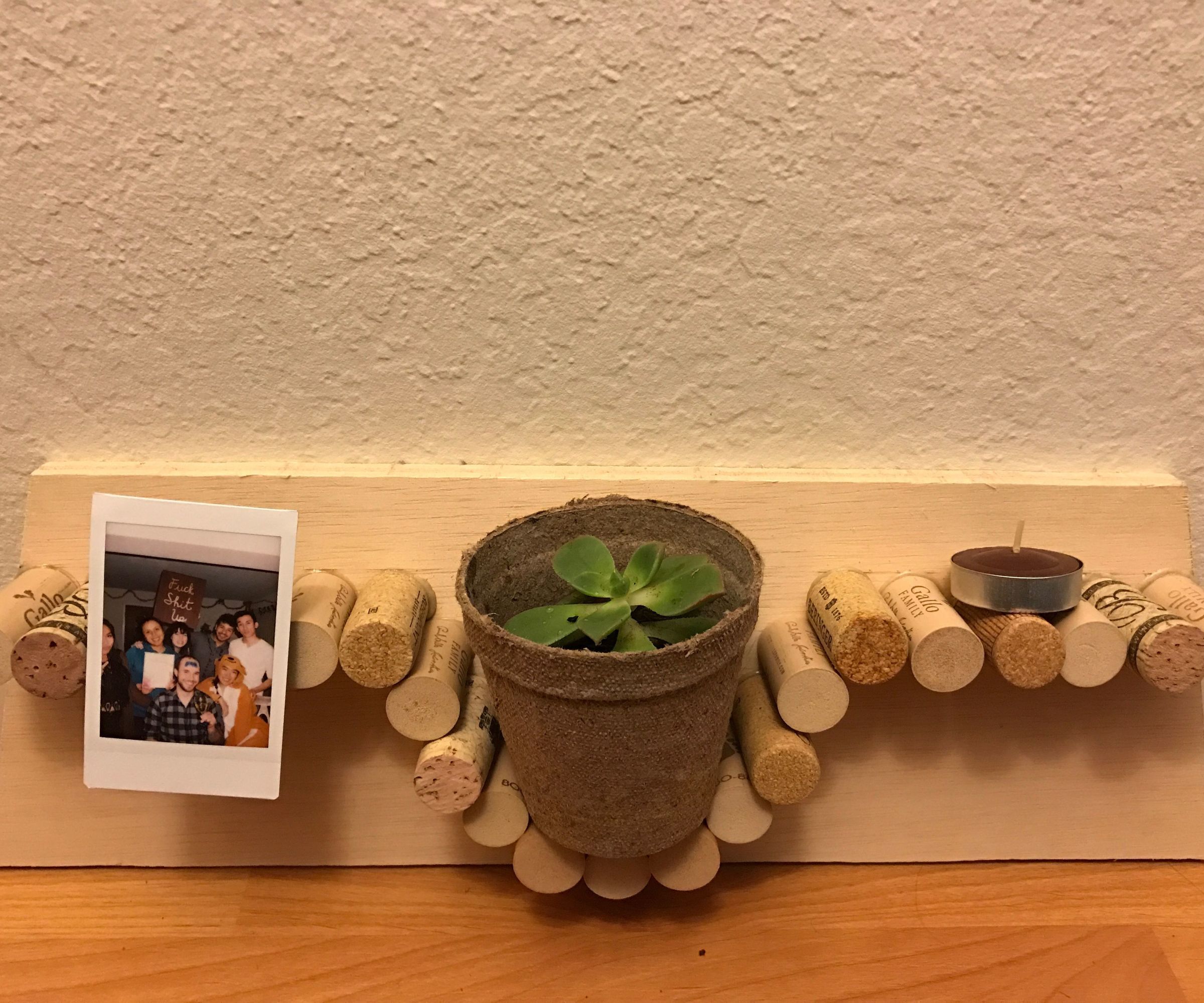 Wine Cork Shelf 