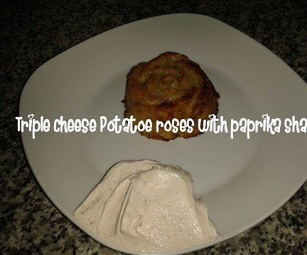 Triple Cheese Potatoe Roses With Paprika Shank Recipe