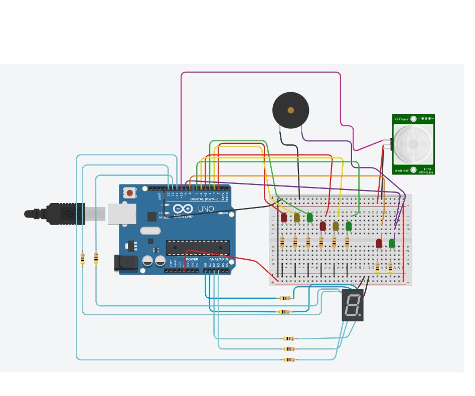 Traffic Lights With Pedestrian Crossing