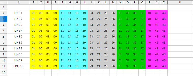 Copy All the Numbers