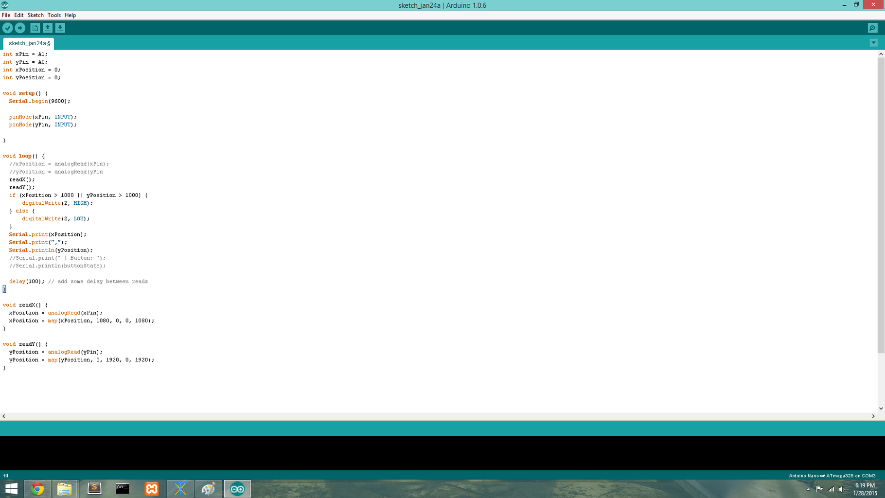 Arduino Thumbstick Controlling Computer Cursor : 7 Steps - Instructables