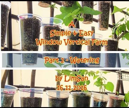 A Simple&Easy Window Vertical Farm - Part 2 WATERING