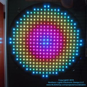 Round LED Matrix - 340x WS2801 Pixels : 6 Steps - Instructables