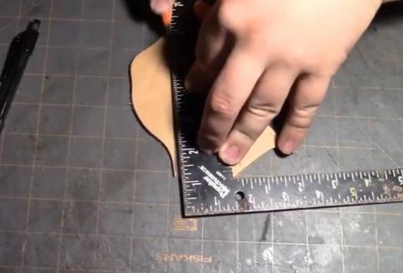 Tracing and Cuting Out the Tip of the Feather 