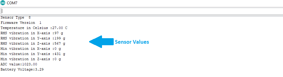 Getting the Vibration Sensor Values