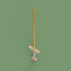 Push Broom Prop Sword